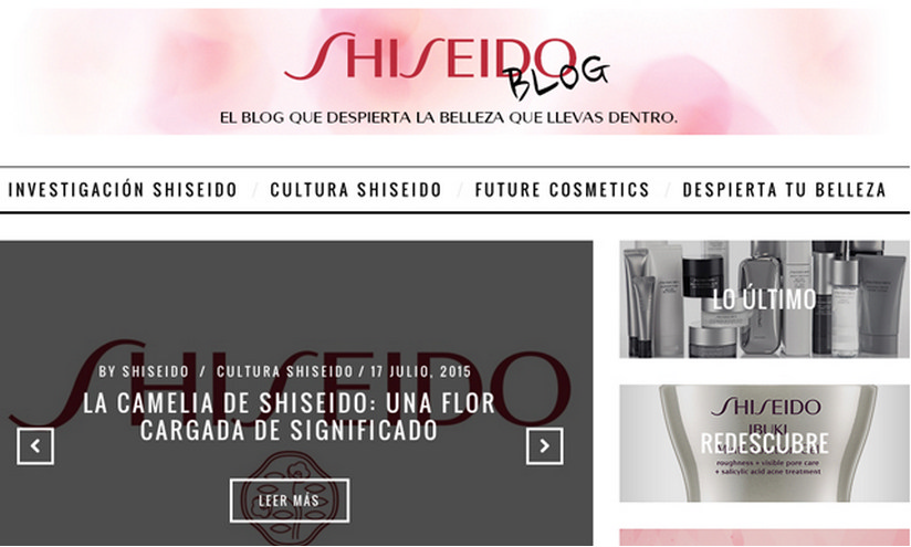 Shiseido lanza su propio blog